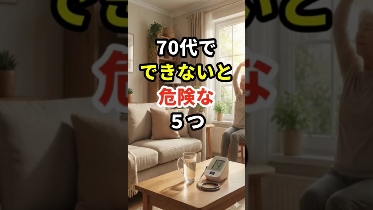 70代でこれができないと危険な5つ  #70代 #健康寿命 #健康長寿の知恵袋 #高齢者の健康