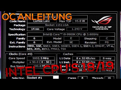 Wie ich meinen Intel i9 9900k auf das Maximum übertakte | 24/7 | OC Guide Intel | @ 5 GHz