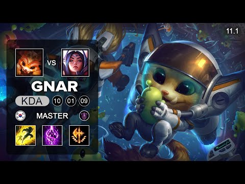 Gnar Top vs Irelia - KR Master Patch 11.1