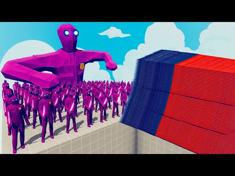 200x PURPLEGUY + 1x GIANT vs EVERY GOD - Totally Accurate Battle Simulator TABS