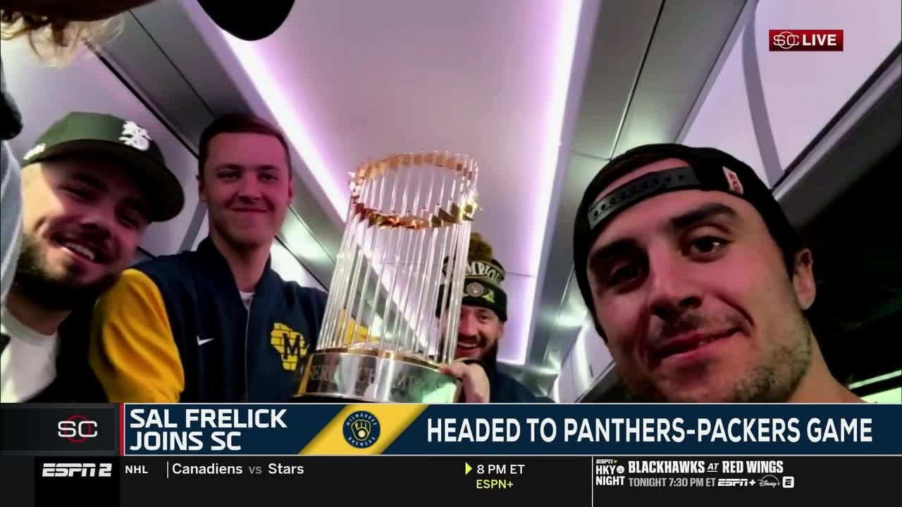 Sal Frelick & the Brewers reflect on World Series victory on the way to Packers game | SportsCenter
