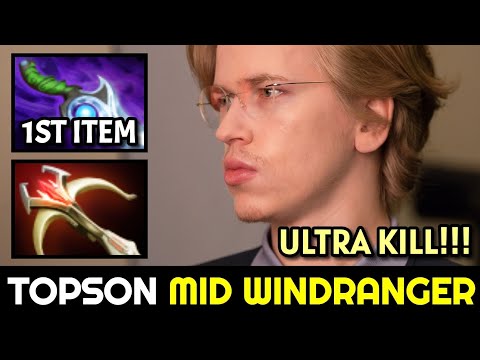 TOPSON MID Windranger with First Item Diffusal Blade Dota 2
