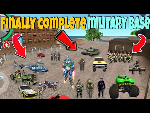 rope hero vice town finally complete new military base | update 5.8 | black spider 2.0