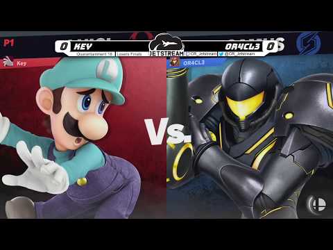 Quarantainment 18 Losers Finals - Key (Luigi, Wolf) Vs. OR4CL3 (Samus) Smash Ultimate - SSBU