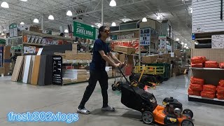 Mowing at Menards !