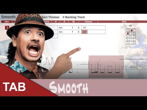 Smooth - Santana - Guitar Tab Lesson with chords