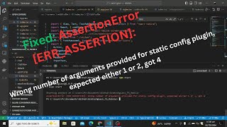 AssertionError [ERR_ASSERTION]: Wrong number of arguments provided || Fixed React native Expo error