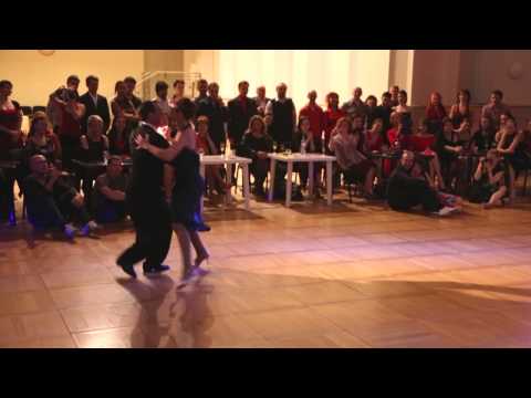  Esteban Moreno  and  Claudia Codega  are  dancing  at  Tangomania  in  2014