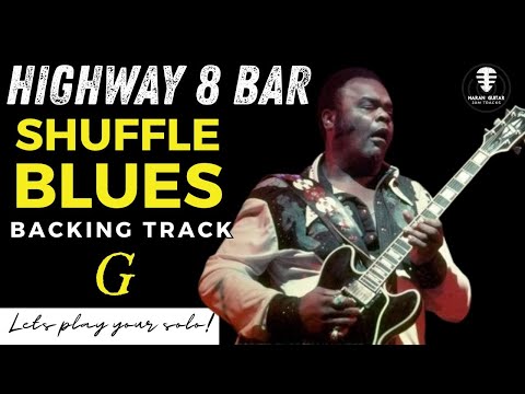 HIGHWAY8-BAR Shuffle Blues in G backing track - EPIC Jam Session