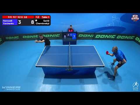 23:00  Hennadii Yurchenko 1 - 3 Serhii Cherniavskyi West 5 WIN CUP 23.10.2022 | TABLE TENNIS WINCUP
