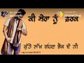 Ki Shera Nu Farak Kuttey Lakh Rhn Bhonkde Ne