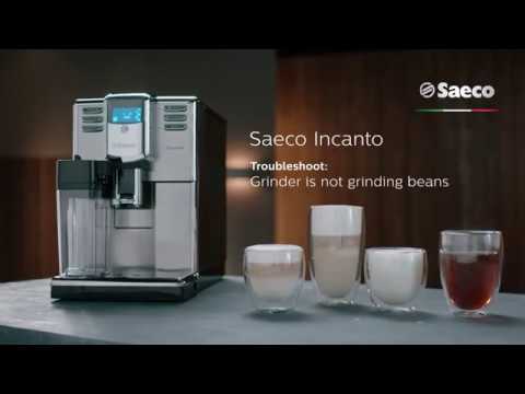 Saeco Incanto Troubleshooting - The grinder is not grinding the beans