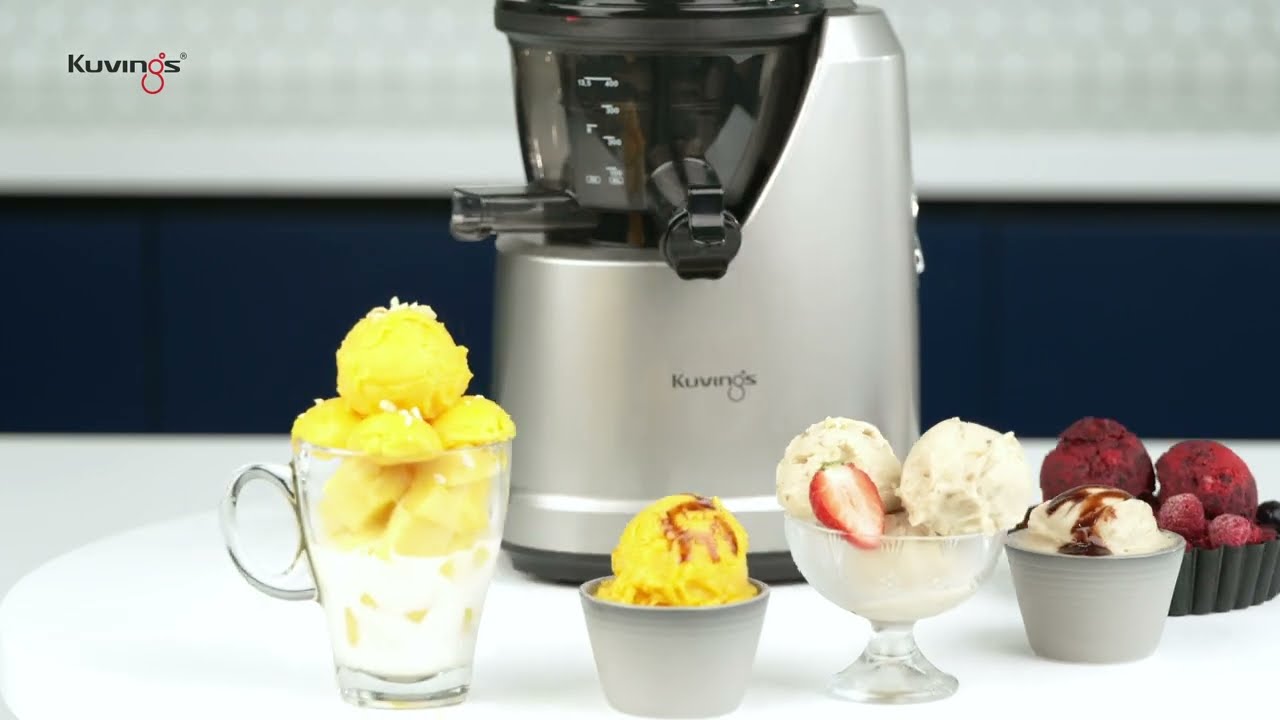 Làm sinh tố và Kem hoa quả đông lạnh cùng máy ép chậm hiệu Kuvings NS-1725CBC2 [B7200]