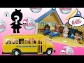 L.O.L Suprise Dolls Play in Playmobil School House Ride on School Bus - Lil Outrageous Littles