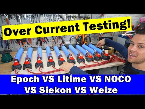 Over Current Showdown! Best Selling 12V Batteries - Epoch VS Litime VS NOCO VS Siekon VS Weize