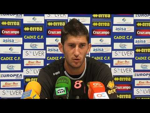 Fran Machado en previa Real Jaén-Cádiz (28-08-14)