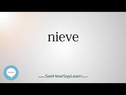 nieve - Smart & Obscure English Words Defined 👁️🔊🗣🧠✅