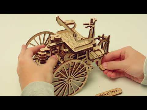 Видео обзор Первый автомобиль, механический 3D-пазл, Wood Trick