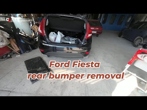 Ford Fiesta 2009-2019 rear bumper removal