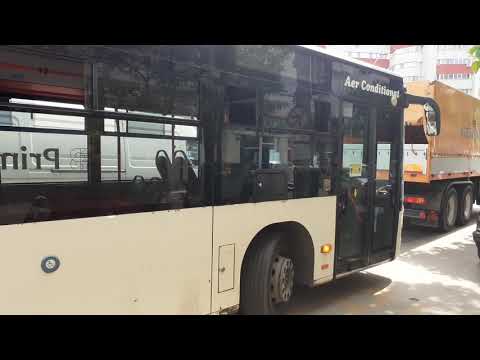 Autobuzul Mercedes-Benz Citaro Euro 4 #4859 în stația Bd.Mareșal Averescu  se retrage Defect