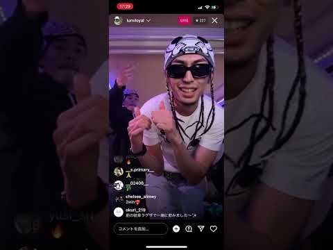 YTG × LUNV LOYAL インスタライブでカマす