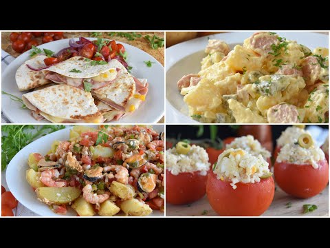 👌4 cenas fáciles y perfectas para el verano TODAS BUENÍSIMAS !!!