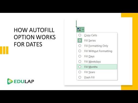 How Autofill Option works for Dates