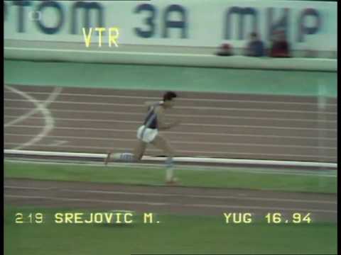 Milos Srejovic, European Champion 1978. Triple jump. Evropski prvak