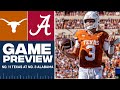 College Football Week 2: No. 11 Texas at No. 3 Alabama FULL GAME PREVIEW I CBS Sports