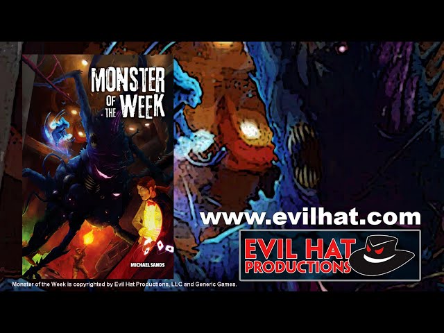 Vídeo relacionado con Evil Hat Productions, LLC Monster of The Week: edición de tapa dura - Libro de rol para 3-5 personas, misterios sobrenaturales, añade 2 nuevos libros de jugadas, comienza a cazar, juego de rol de
