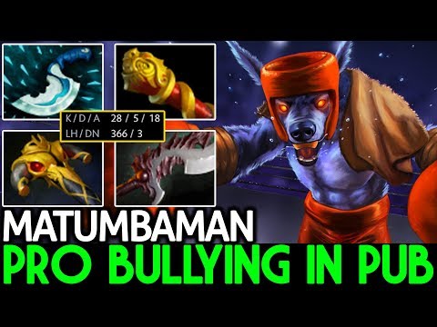 Matumbaman [Ursa] Pro Bullying in PUB 28 Kills Crazy Game 7.21 Dota 2
