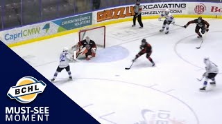 Must See Moment: Tic-Tac-Toe! Precision passing by the Penticton Vees leads to a goal.