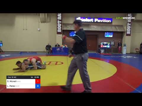2018 Marine Corps US Open/Senior Men's Freestyle 92 Con 16 #2 - Donald Mcneil (NYAC) Vs. Leonel Pe