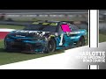 Ross Chastain makes contact with the tire barrier in qualifying