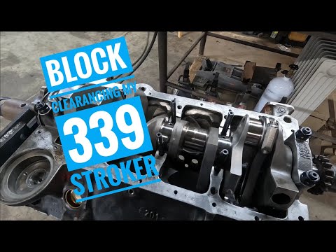 Nitrous 339 sbc stroker. Clearancing my 305 block for a stroker crank. #becauseracetruck