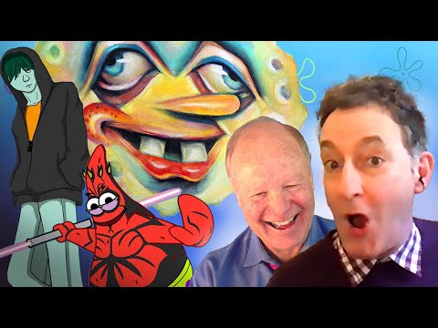 海綿寶寶劇組對怪異的海綿寶寶粉絲藝術的反應。 (SpongeBob Cast Reacts To Weird SpongeBob Fan Art)