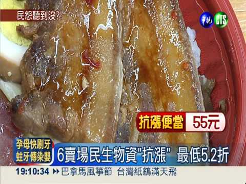 6大賣場設"抗漲專區" 最低5.2折