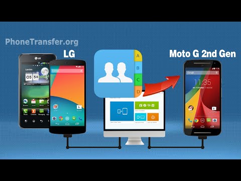 How to Sync Contacts from LG Phone to Moto G2, Copy LG Contacts to Moto G 2nd Gen.