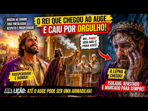 👑 Uzias e o Orgulho que o Fez Cair! ⚠️✋ A História do Rei que Desafiou os Limites Sagrados! 🎬