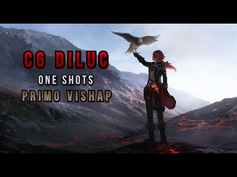 C6 Diluc One Shot Primo Geovishap | Genshin Impact