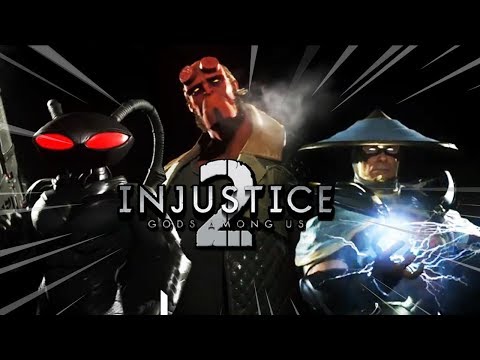 HELLBOY - RAIDEN - BLACK MANTA REVEALED: Injustice 2 Fighter Pack 2 Teaser