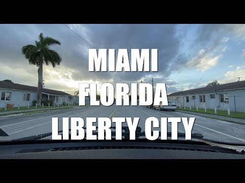 DRIVING TOUR MIAMI FLORIDA LIBERTY CITY LARGEST AFRICAN AMERICAN POPULATION (NARRATED)