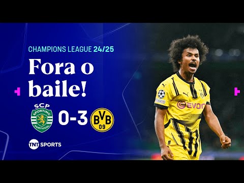 Gols e lances de Sporting x Borussia Dortmund