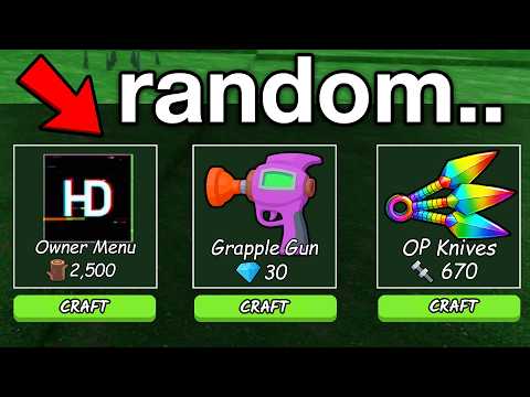 99 Nights in the Forest, But The Crafting Table is RANDOM!