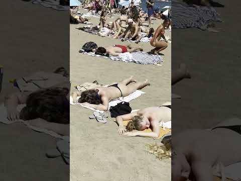 🇪🇸 Chilling at Barcelona beach Spain