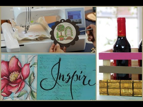 ManosalaObraTv Programa 103  - Decoupage - Cajon de Pino -  Bordado - Pintura Decorativa