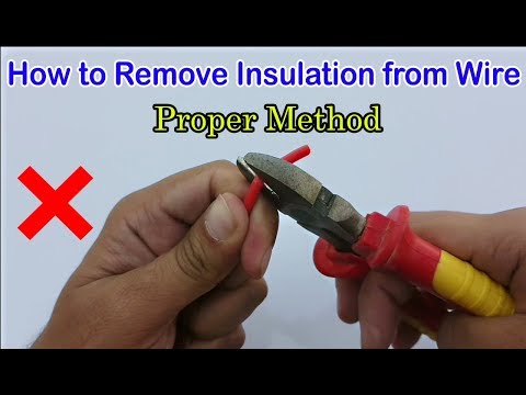 How to remove insulation from wire | Simple technique Video