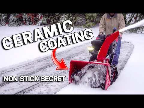 I Ceramic Coated my SNOW BLOWER to make it NON STICK