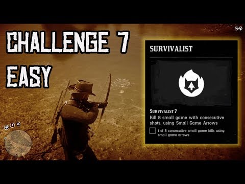Survivalist Challenge 7 EASY!! (Red Dead Redemption 2)