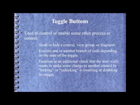 Android Development Course Chapter 23 Radio and Toggle controls